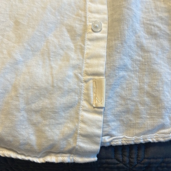 White linen M&S shirt - Picture 3 of 6